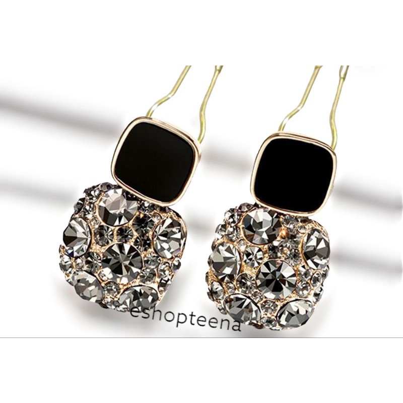 A193 Anting hijab petak new mini mata warna_anting jilbab