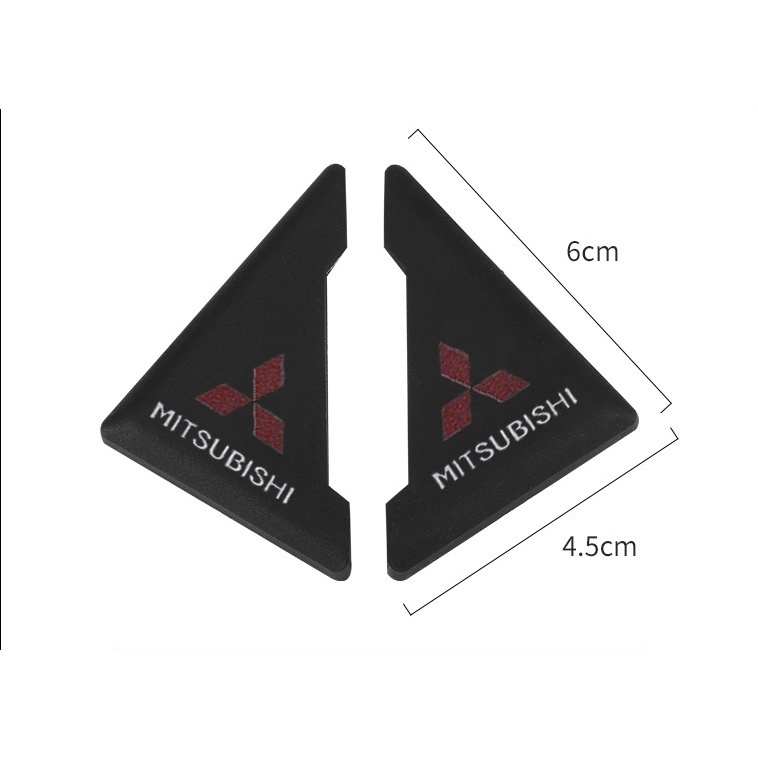 2 / 4Pcs Stiker Pelindung Sudut Pintu Mobil Bahan PVC Untuk Mitsubishi Lancer Kuda Outlander Pajero Attrage