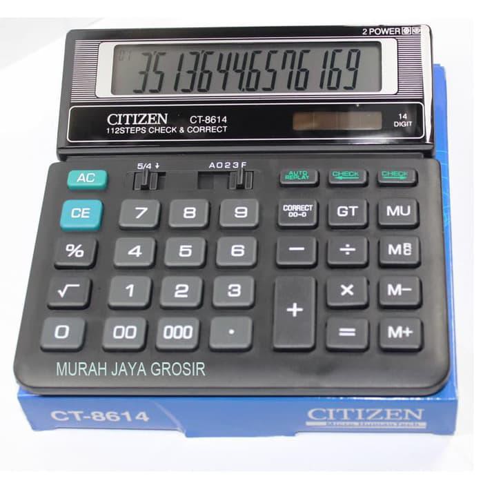 

Termurah Citizen CT-8614 Kalkulator penghitung 14 Digit cek and Correct 2 power Paling oke