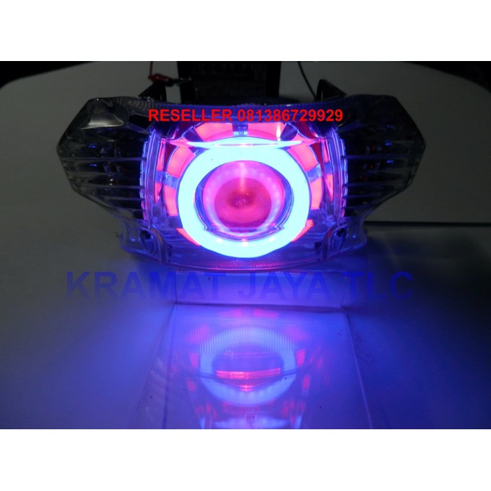 LAMPU REM YAMAHA MIO SMILE DAN MIO SPORTY MENGGUNAKAN PROJIE LED