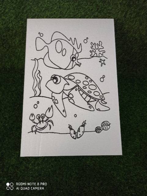 

RB Styrofoam lukis/mewarnai 12 pcs ukuran 33x50x1cm