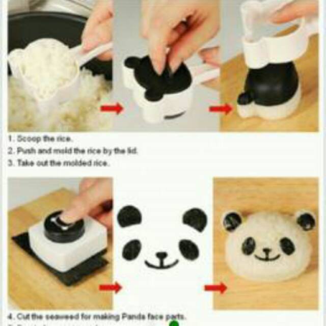 PANDA SET RICE MOLD WITH PUNCHER