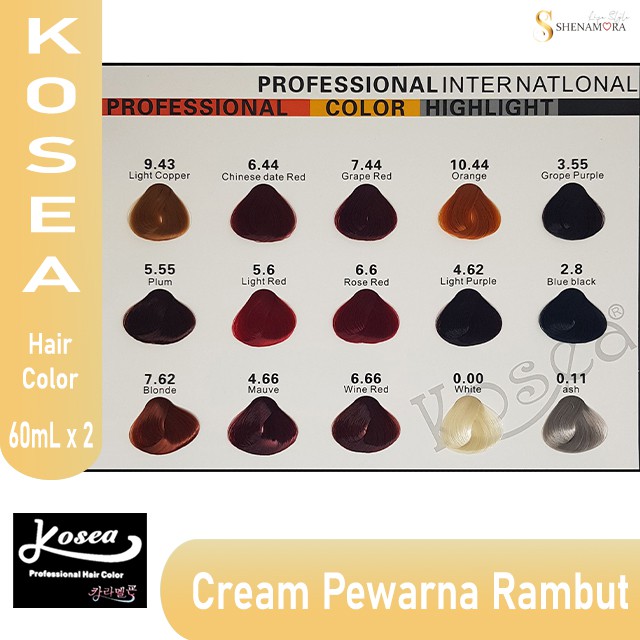 Kosea Profesional Hair Color/Cat/Semir Rambut 60 ml