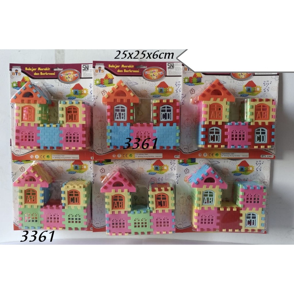 MAINAN FUNNY BLOCK SET / BTS 3361