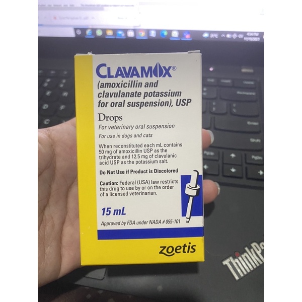 Clavamox (Amoxicillin and Clavulanate Potassium for Oral Suspension)