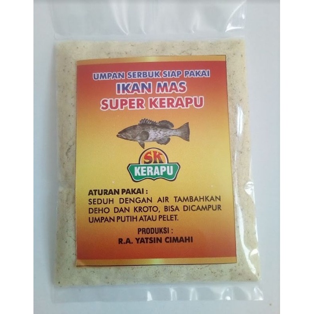 umpan mancing ikan mas sk kerapu ( SUPER KERAPU )