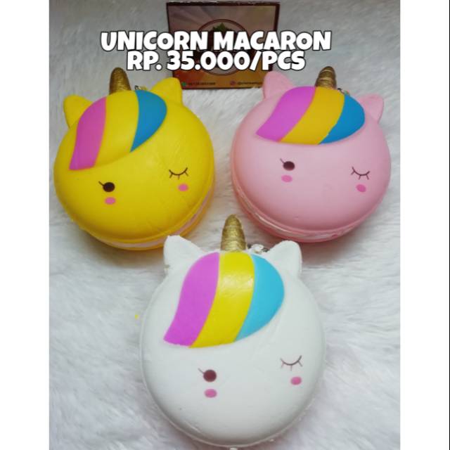 110086 - SQUISHY UNICORN MACARON DONAT SEKUISI SQUISHI SKUISI