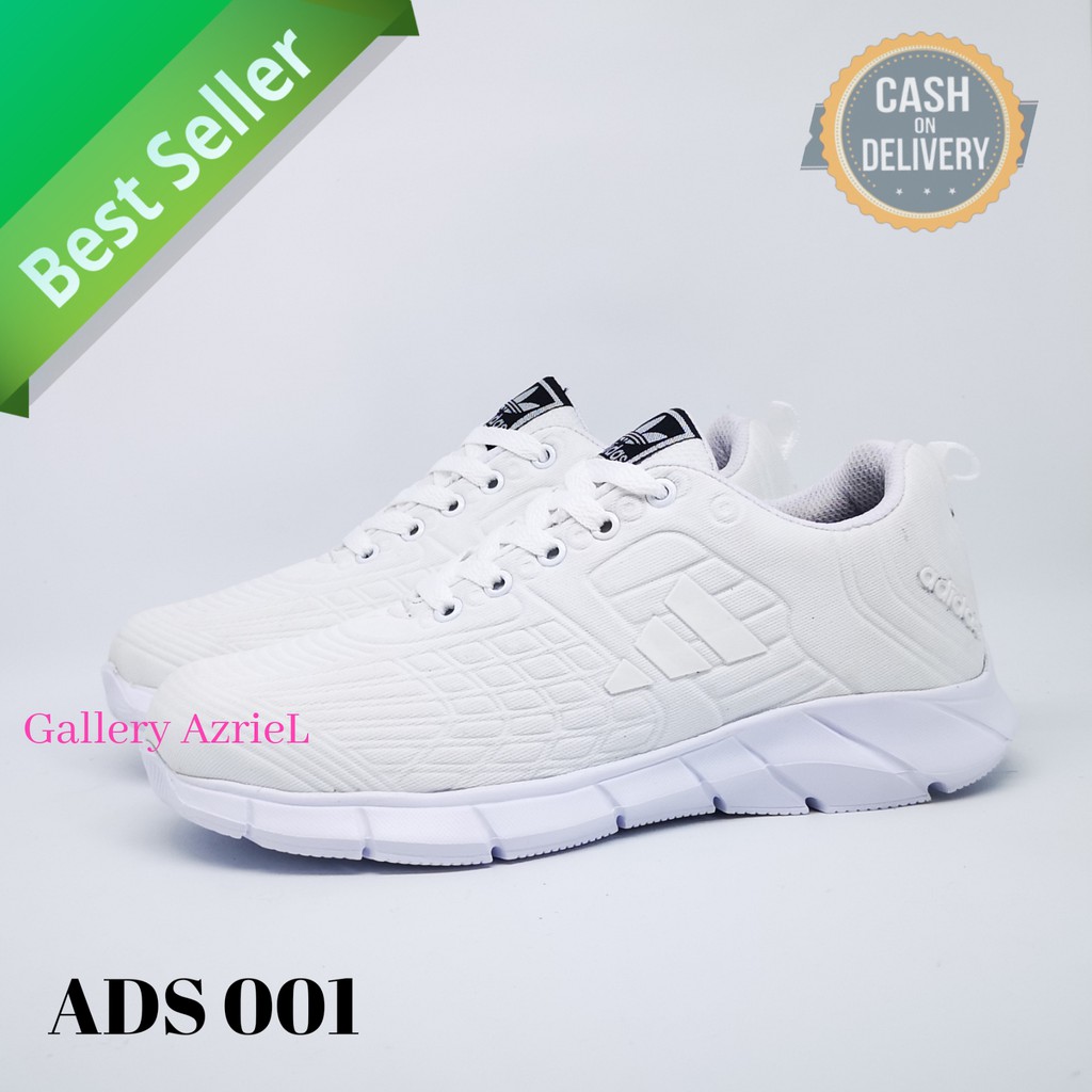 Sepatu running kasual ax2 putih mulus premium sneakers