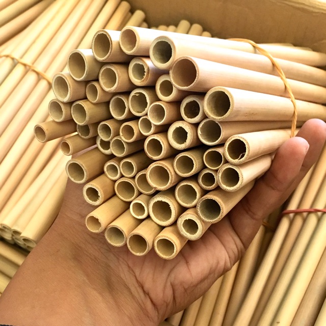 Sedotan Bambu Medium 1 kg isi 120 pcs ( Bamboo Straw )