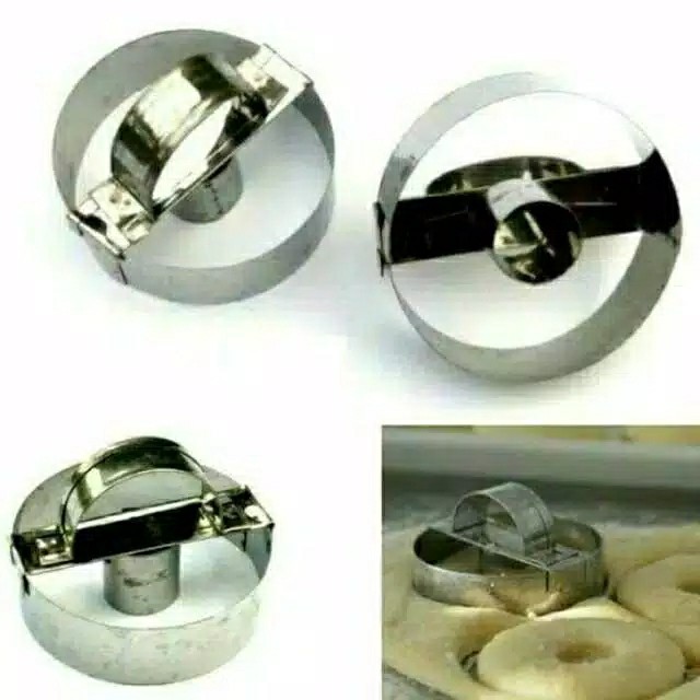 Cetakan Donat Bentuk Bulat Aluminium Stainless