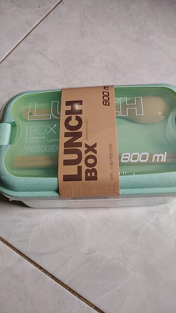 Clearance Sale 3.3 Kotak Makan Bento Jerami Gandum Alami Bahan Wheat Free Sendok Dan Sumpit Cuc-180