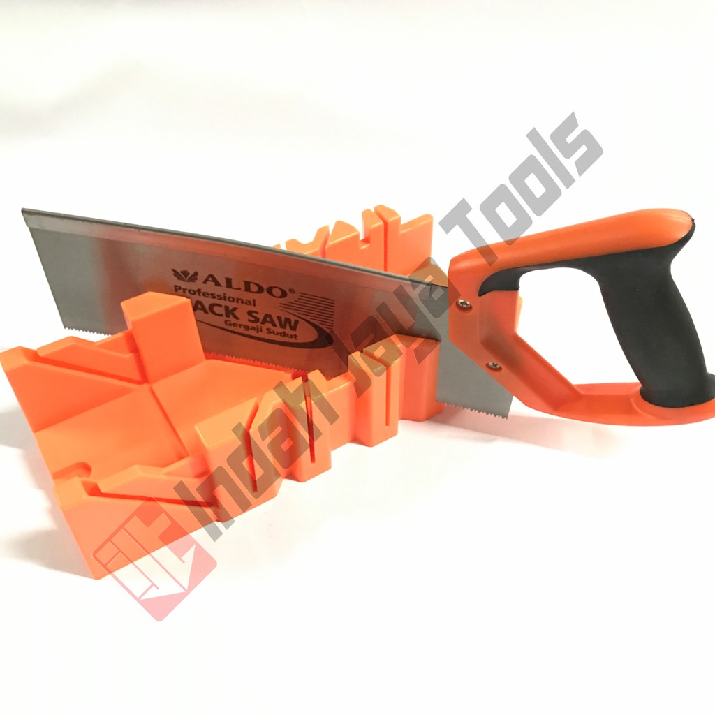 ALDO Gergaji Kayu Sudut Pigura - Back Saw Set Miter Box