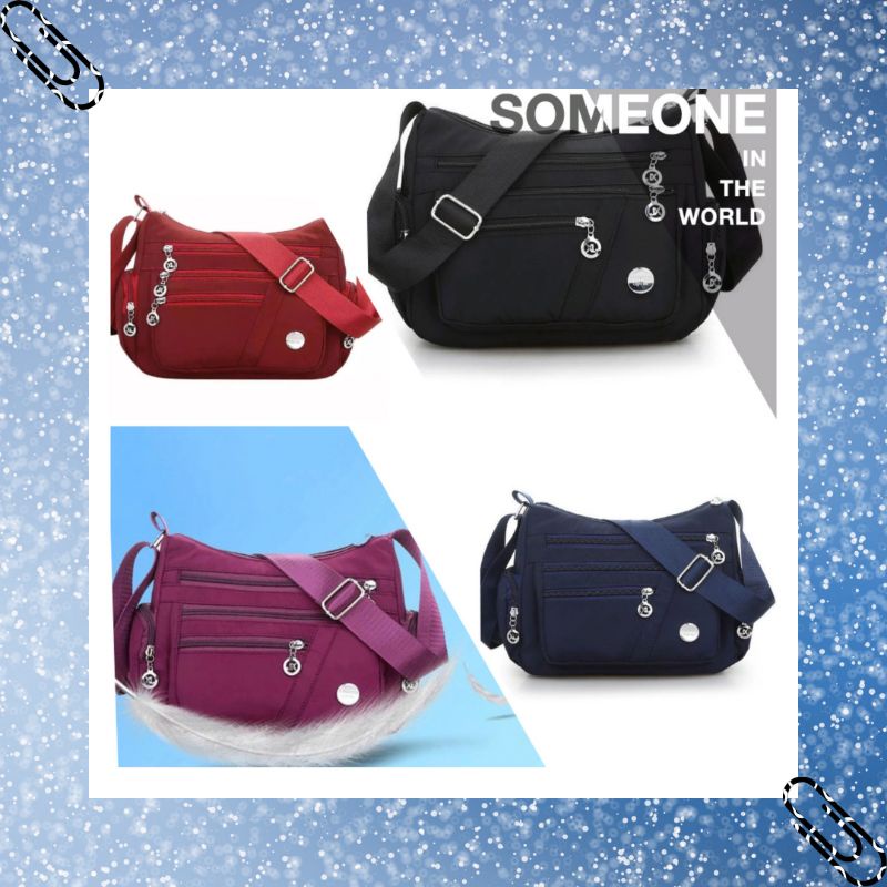 TAS SELEMPANG WANITA TAS FASHION SANTAI TAS KOREA [LOKAL]