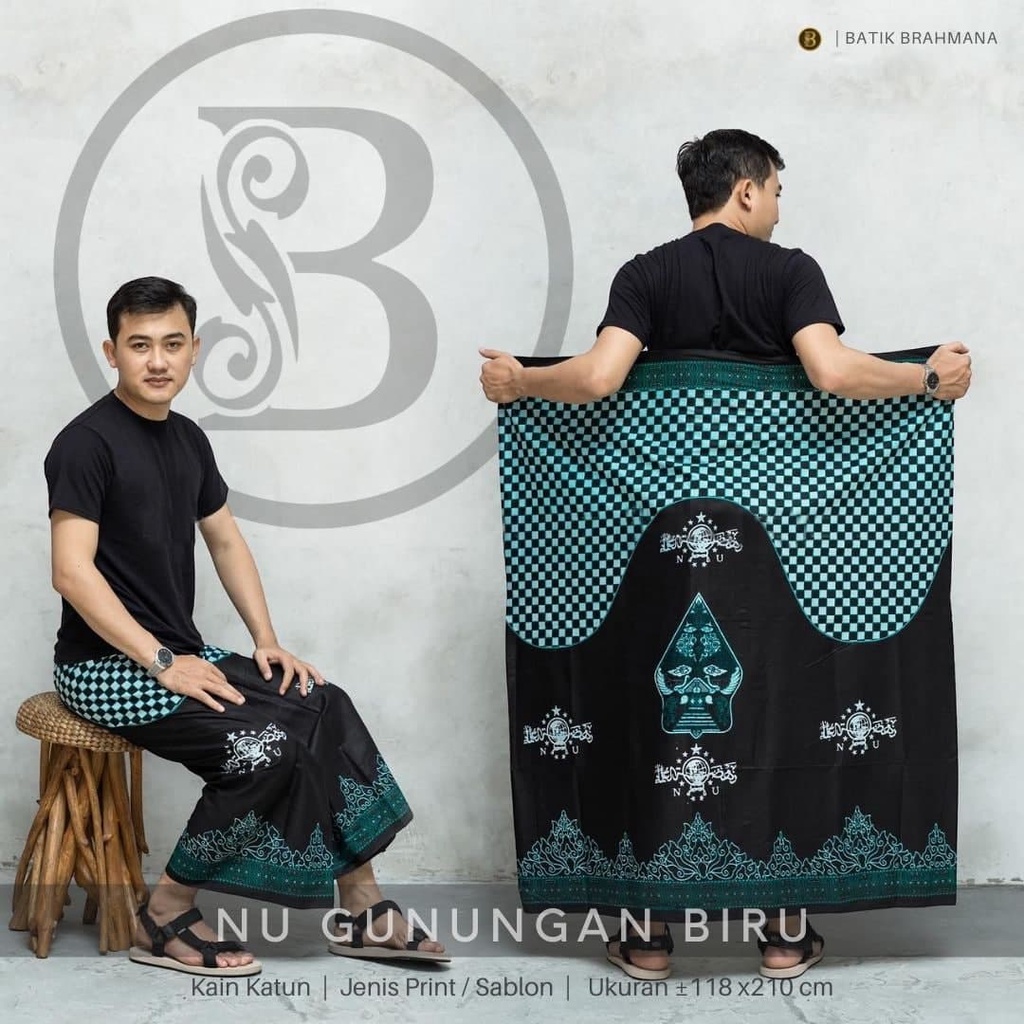 SARUNG BATIK PEKALONGAN / SARUNG BATIK PRIA MOTIF NU / SARUNG NU