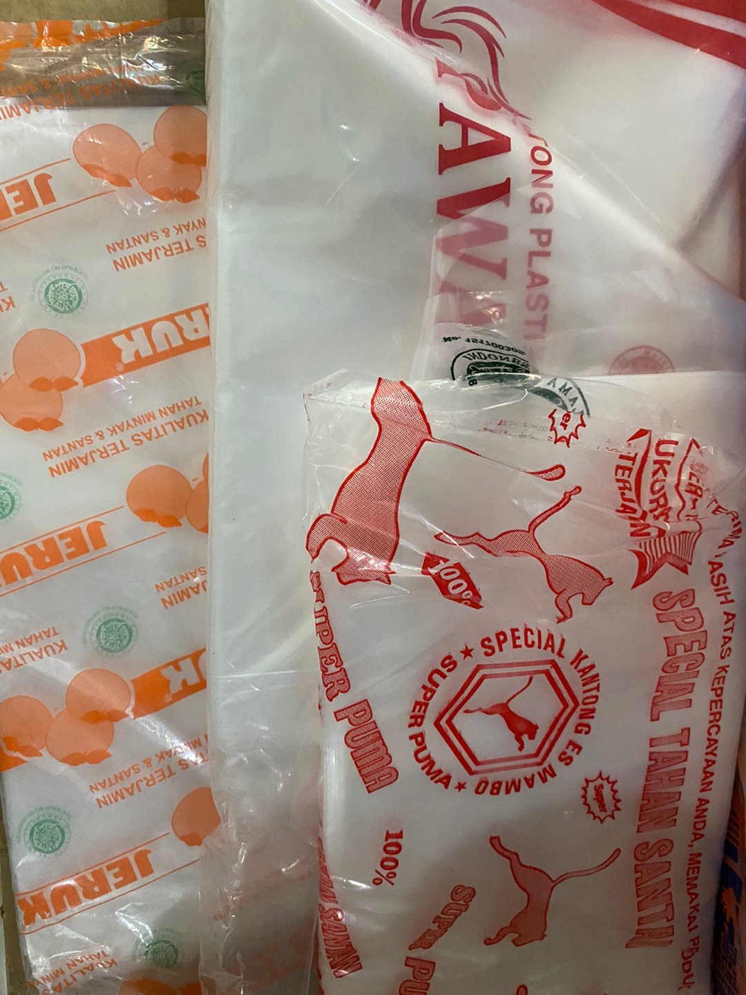 Plastik Pe Cap Puma Ukuran 1/2 Kg (12x25cm)