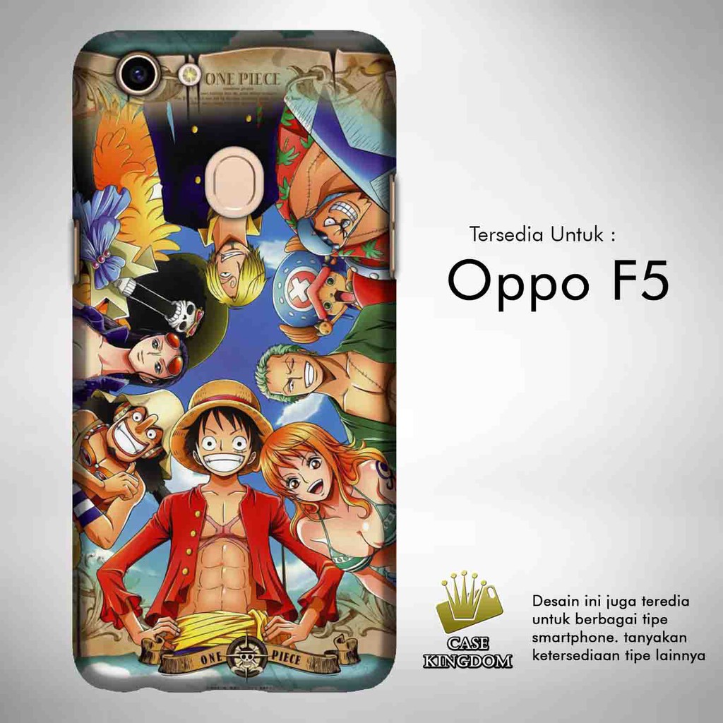 One Piece 3 Casing Custom Hardcase Oppo F5 Case Cover