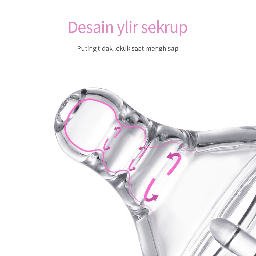 Halobaby Dot Bayi 3.8cm /puting bayi slim neck nipple dot/Bayi Nipple/ Bayi Standar Leher Bayi/empeng bayi