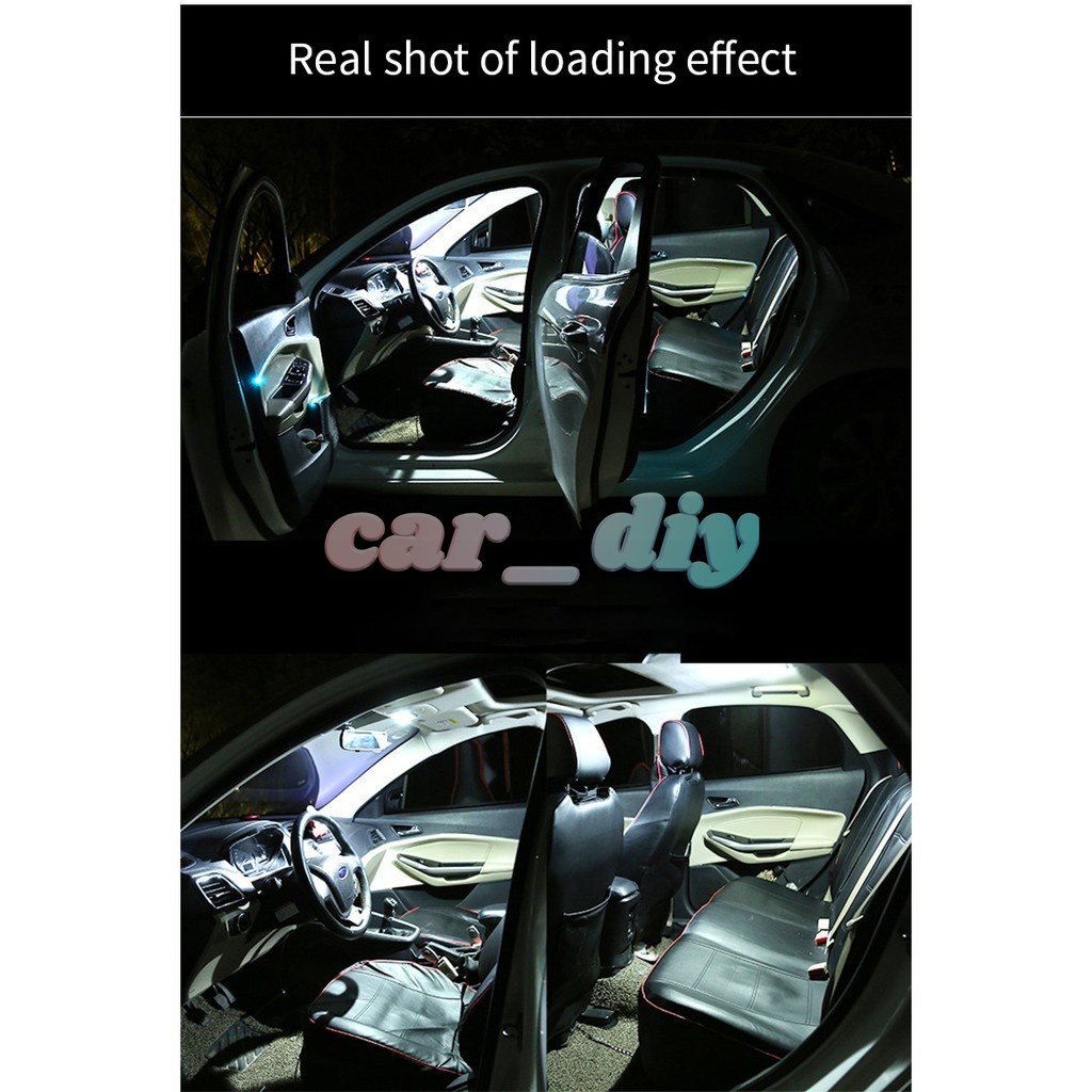 Festoon Lampu Baca LED Dome 31mm 6000K C5W 36mm 36mm Untuk Interior Mobil