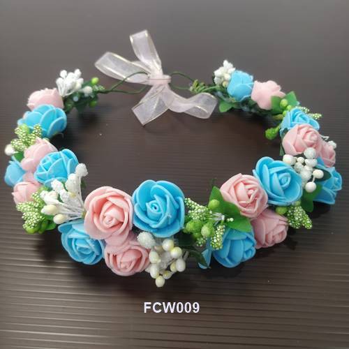 [BISA COD] AKSESORIS RAMBUT WEDDING PENGANTIN FLOWER CROWN ANAK FCW009