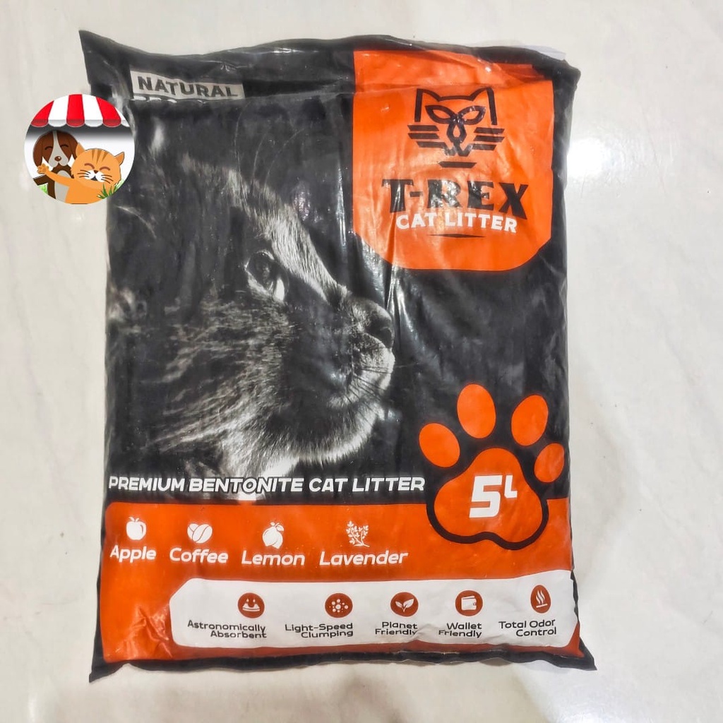 Pasir Kucing Gumpal Wangi 5 Liter Trex Premium - Bentonite Xtrex 5ltr