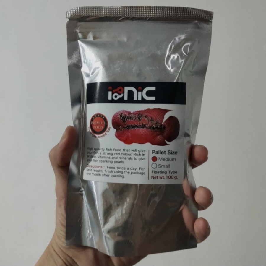 Makanan Ikan Hias Louhan IONIC Pelet 100 Gram