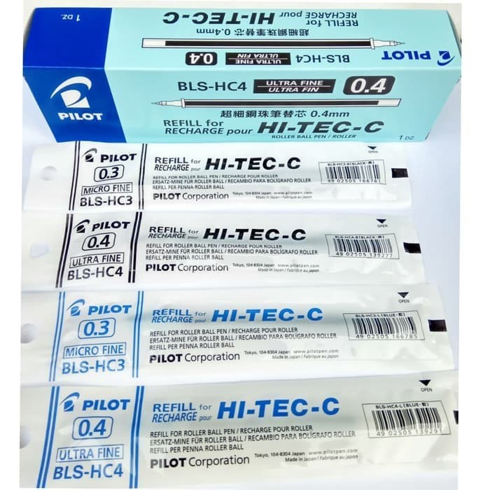 

TULIS-ALAT- PILOT REFILL ISI PEN HI-TECH / ISI PULPEN HITECH 0.25/.0.3/ 0.4 - HITAM, 0.25 -ALAT-