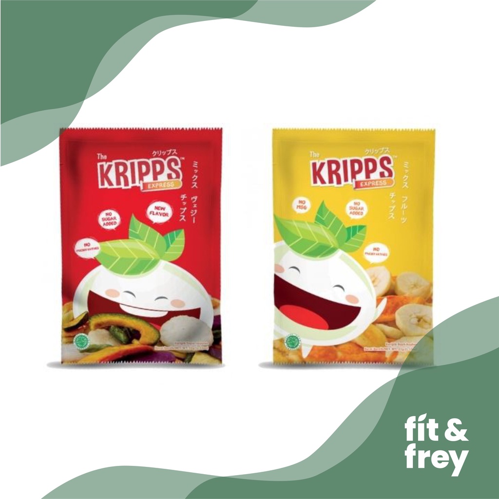 THE KRIPPS Express 32g - Keripik Sayur Buah - Snack Sehat - Veggie / Fruit Chips