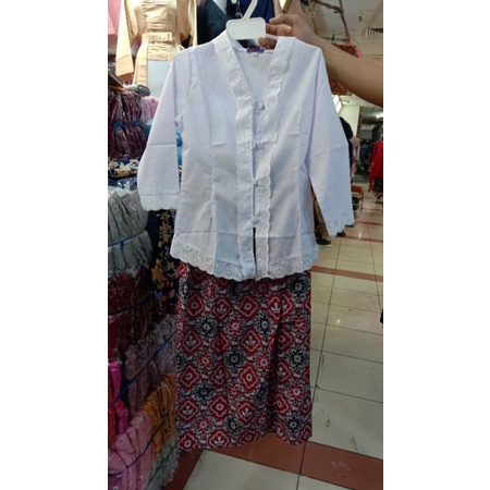 Kebaya encim sekolah SD || kebaya SD|| kebaya merah putih anak