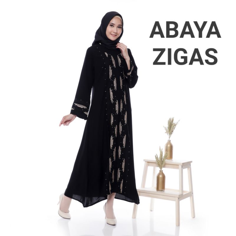 MUZA ABAYA HITAM ABAYA SYARI TURKEY DRESS MUSLIM (BUSUI)