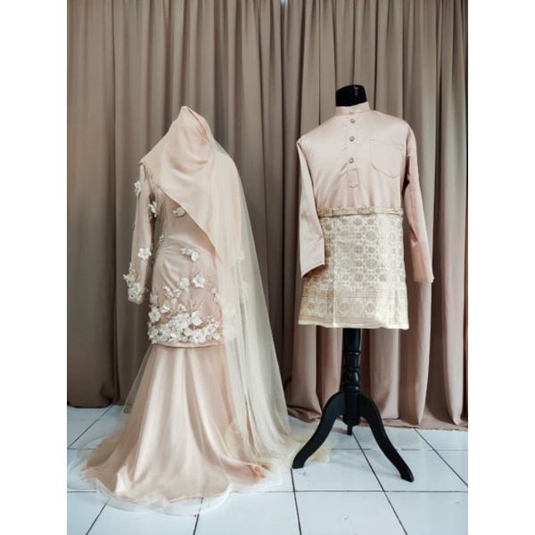 gaun pengantin muslimah Malaysia gaun akad gaun walimah wedding dress muslimah syar'i wedding dress