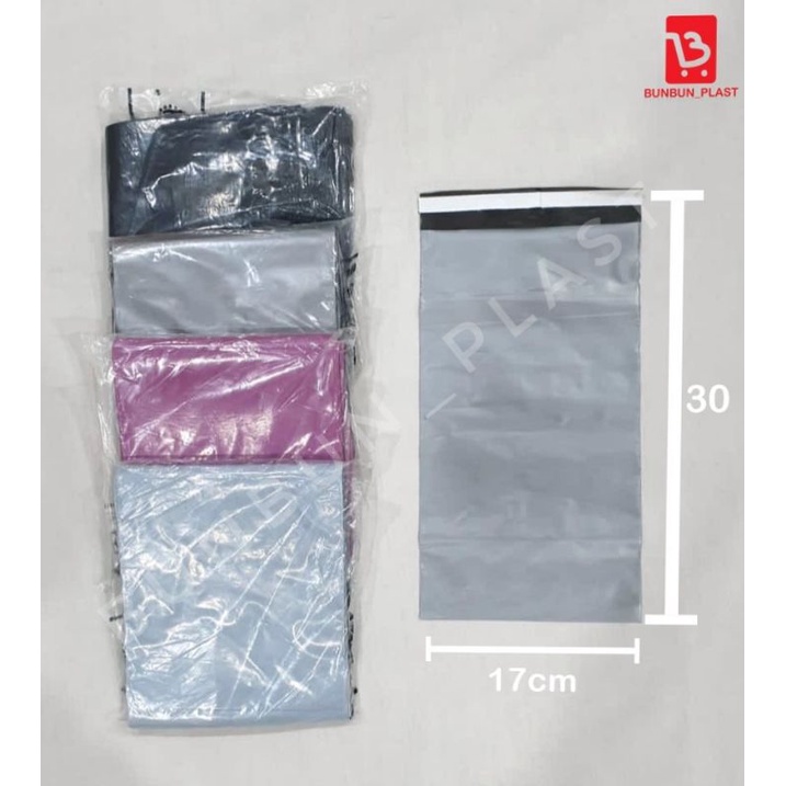 

Plastik packing PE Amplop Lem Polymeir 17x30cm pembungkus paket online Merk King Seven