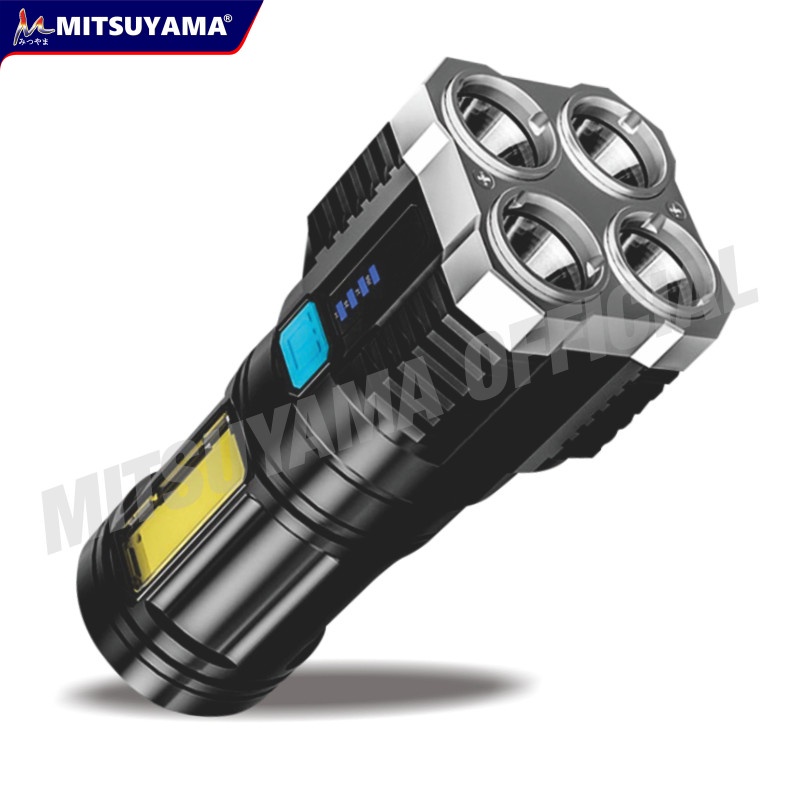 Barangunik2021 - Senter Multifungsi Lampu Sorot COB LED Mitsuyama MS-1223/ Senter tangan T6 Super Terang Ms 1223