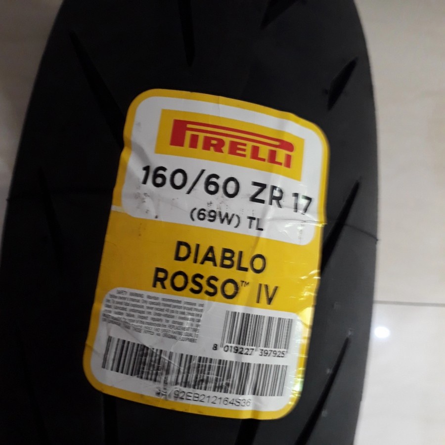BAN PIRELLI DIABLO ROSSO 4 IV size 160/60 17