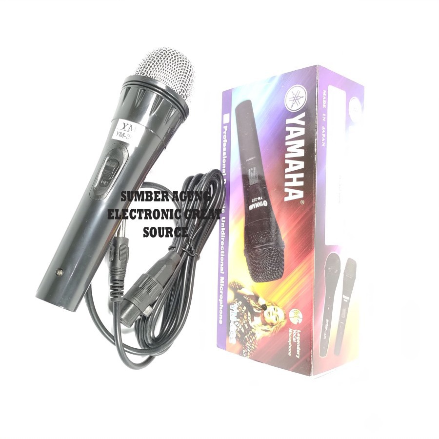 Yamaha Mic Kabel YM202 202 Murah Berkualitas Karaoke Pidato Pengeras S