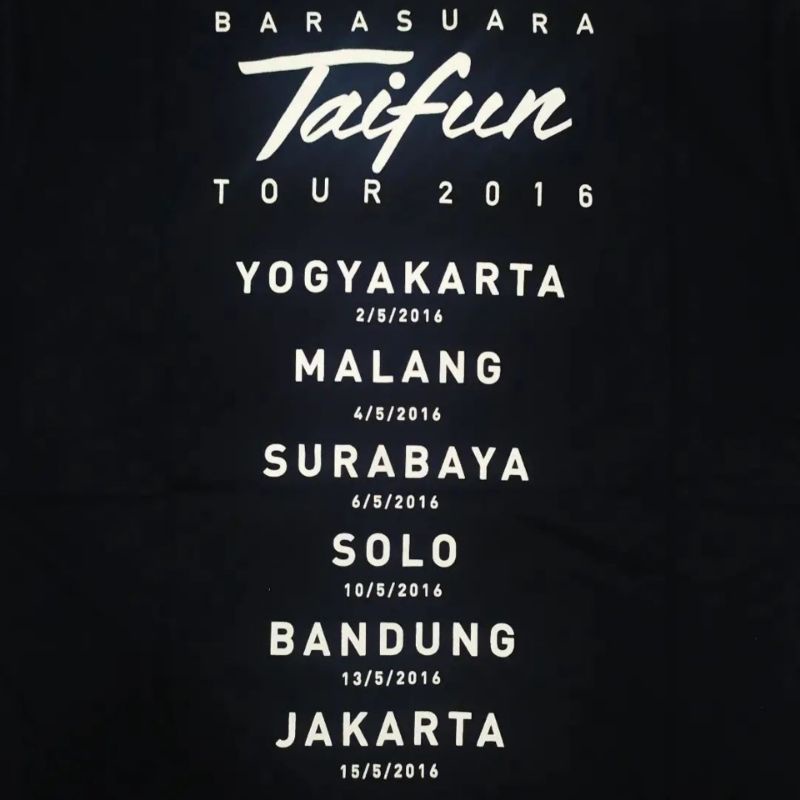 Tshirt BARASUARA - TAIFUN TOUR 2016