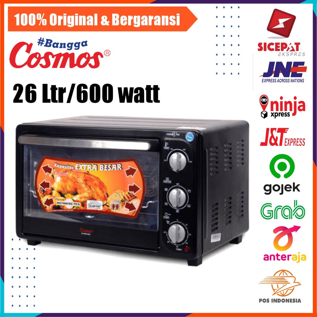 Open Listrik Cosmos Murah Oven Elektrik Besar 26 Liter Low Watt Pemanggang Kue Ayam Oven Kue