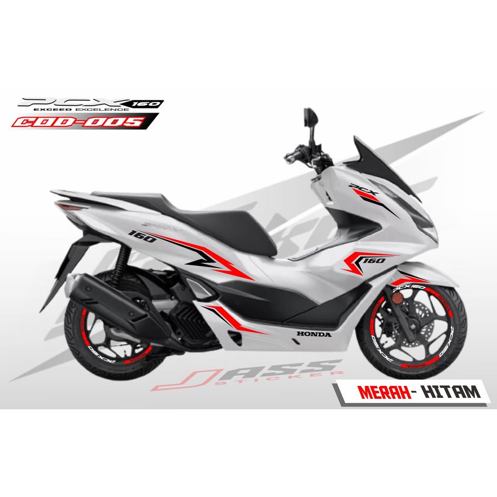 (COD) STICKER CUTTING PCX 160 + SIKER PELEK / STIKER STRIPPING PCX 160 / STRIPING VARIASI PCX