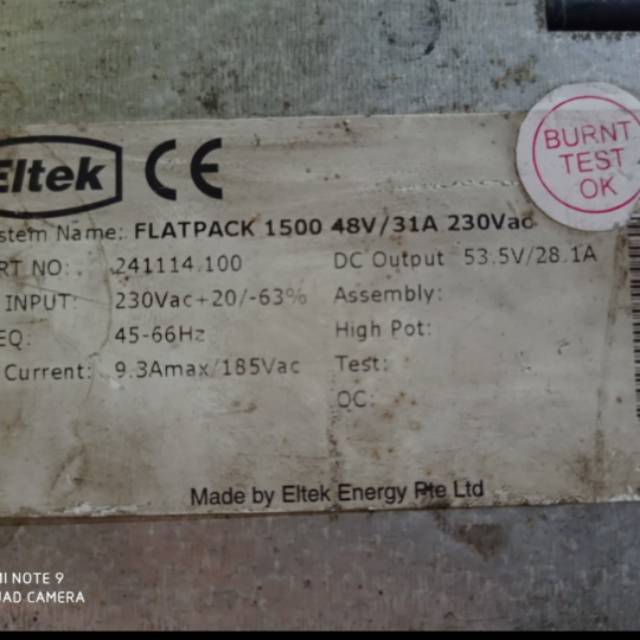 switching power suplly ajust eltek flatpack 1500watt 48 volt 31 ampere