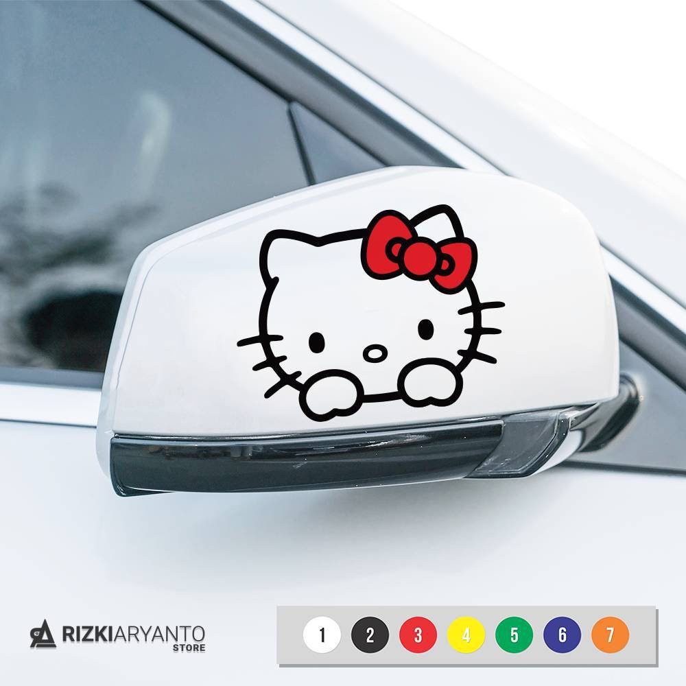 Stiker Spion Mobil Hello Kitty Lucu Sticker