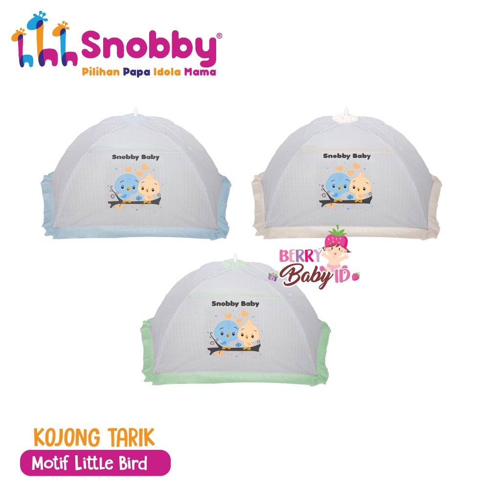 Snobby Kojong Tarik Motif Kelambu Bayi Lipat Anti Nyamuk Mosquito Net Berry Mart