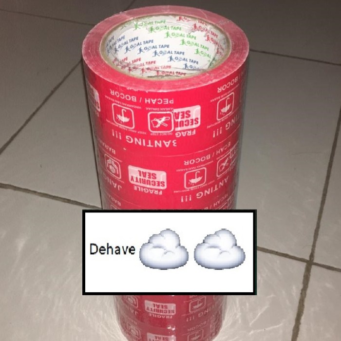 

Lakban Isolasi Tape Fragile Merah Terbaru