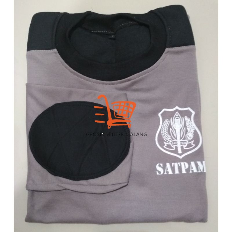 GMM Kaos Penembak Satpam/Security Coklat M-XXL Seragam Baju PDL Tactical