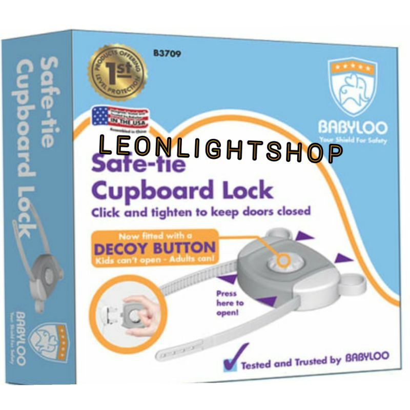 BABYLOO KUNCI PENGAMAN LEMARI UNTUK BAYI/ACE CUPBOARD SAFE TIE LOCK/ACE PENGAMAN &amp; PENGUNCI LEMARI