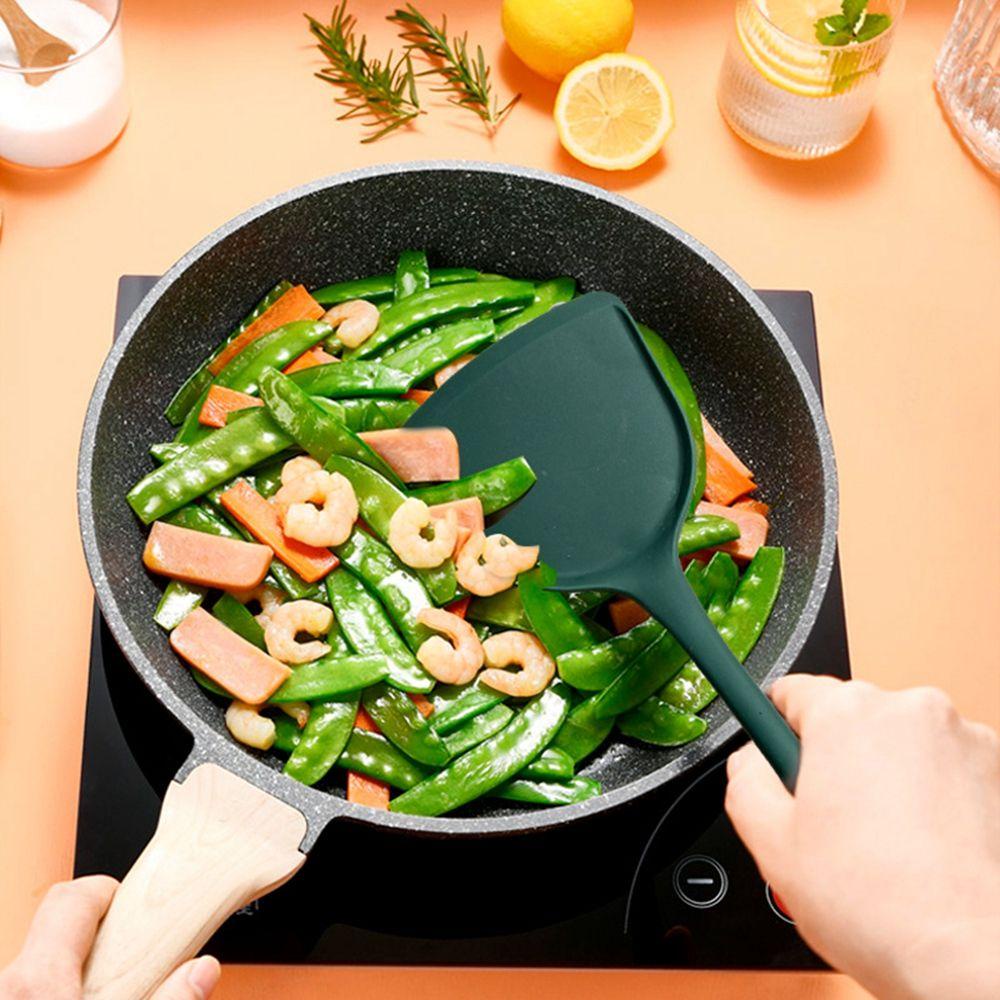 Nickolas1 Peralatan Dapur Gadget Sendok Anti Lengket Aksesoris Sekop Spatula Silikon
