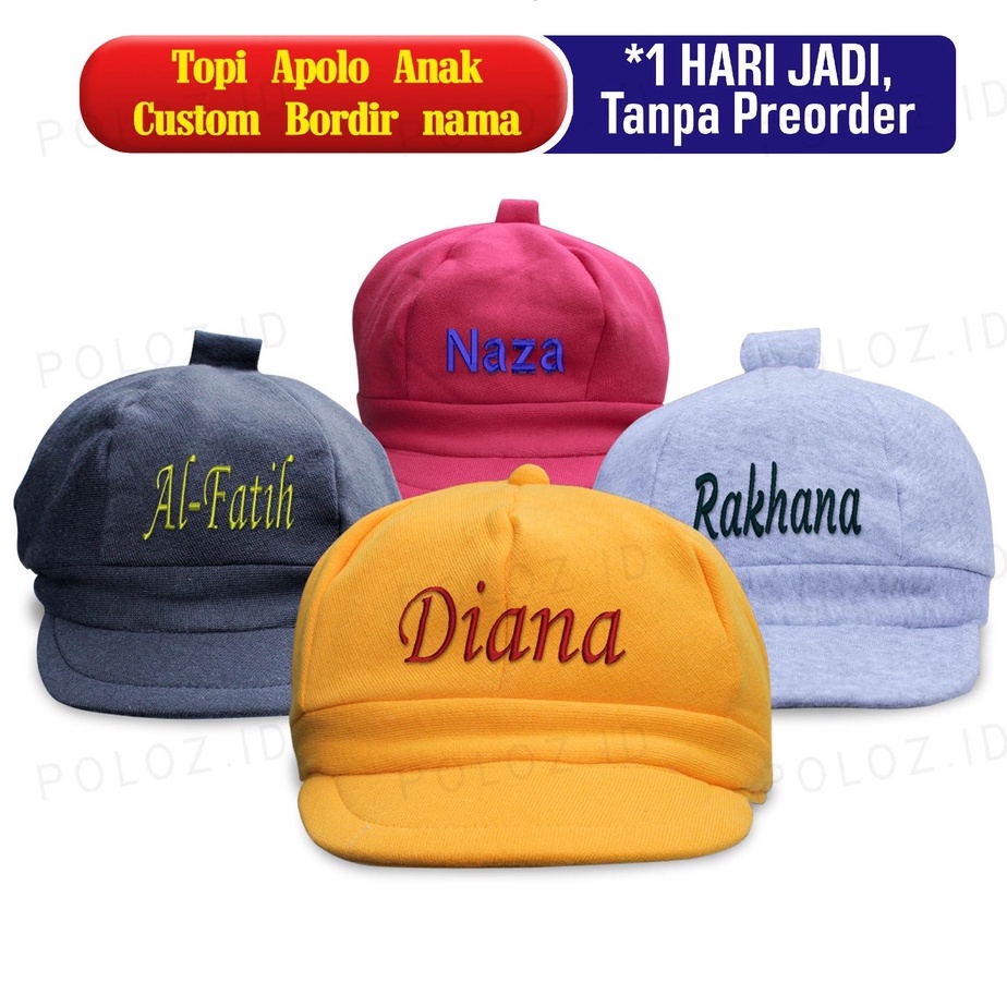 TOPI BAYI BORDIR NAMA TOPI BAYI CUSTUME BORDIR NAMA SATUAN TOPI BAYITOPI BAYI TOPI BAYI APOLO