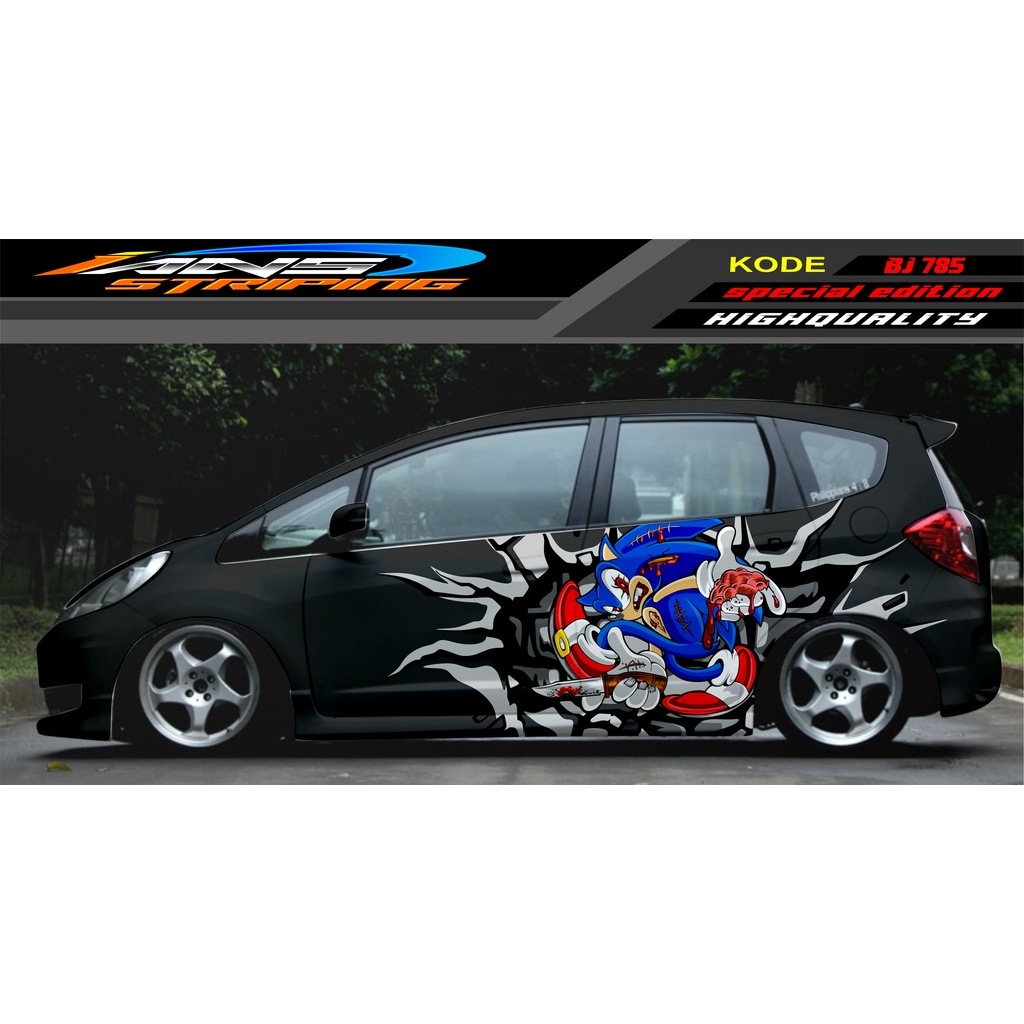 STICKER DECAL MOBIL JAZZ BRIO AVANZA SIGRA YARIS / STIKER VARIASI MOBIL / MODIF STICKER MOBIL