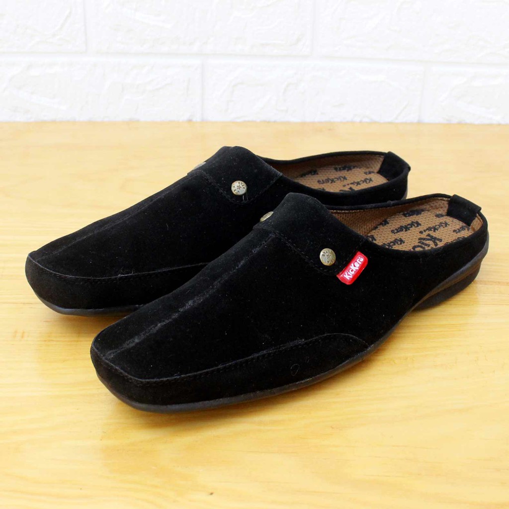 Sepatu Pria Selop Virale / Sepatu Flat Pria / Sepatu Selop Casual/ Sepatu Casual SG 11 HITAM