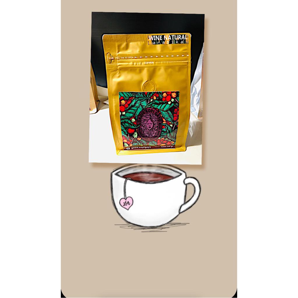 

Kopi Gayo wine natural bean 1 kg