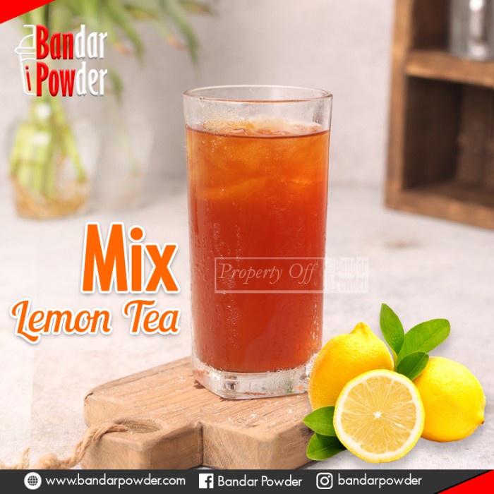 

B0621D Bubuk Lemon Tea Mix Gula 1Kg - Serbuk Minuman Premium - Bandar Powder 054