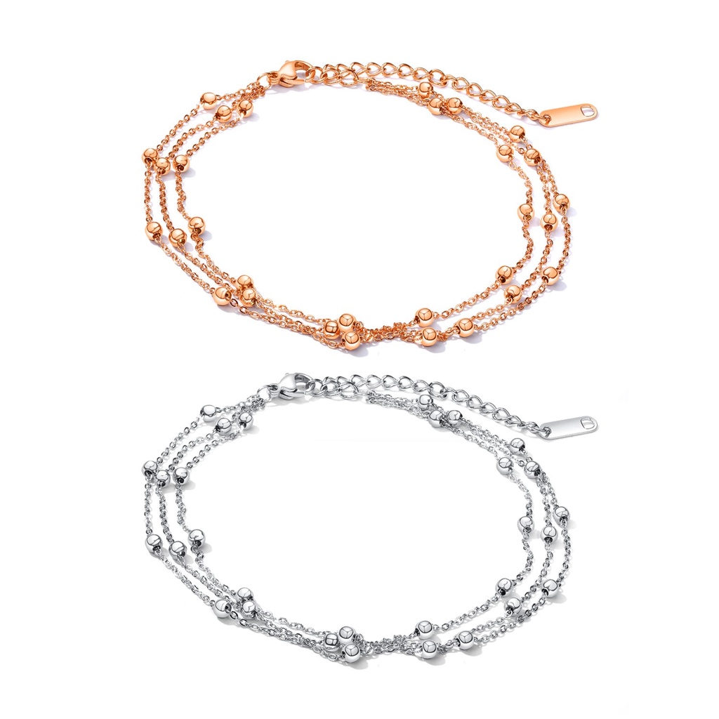 Gelang Kaki GL56 Stainless Steel / Titanium Premium Fashion Wanita Gelang Unik Lucu Keren Bagus Banget / Deluna/ BB